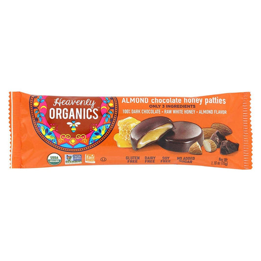 HEAVENLY ORGANICS: Almond Chocolate Honey Patties, 1.2 oz