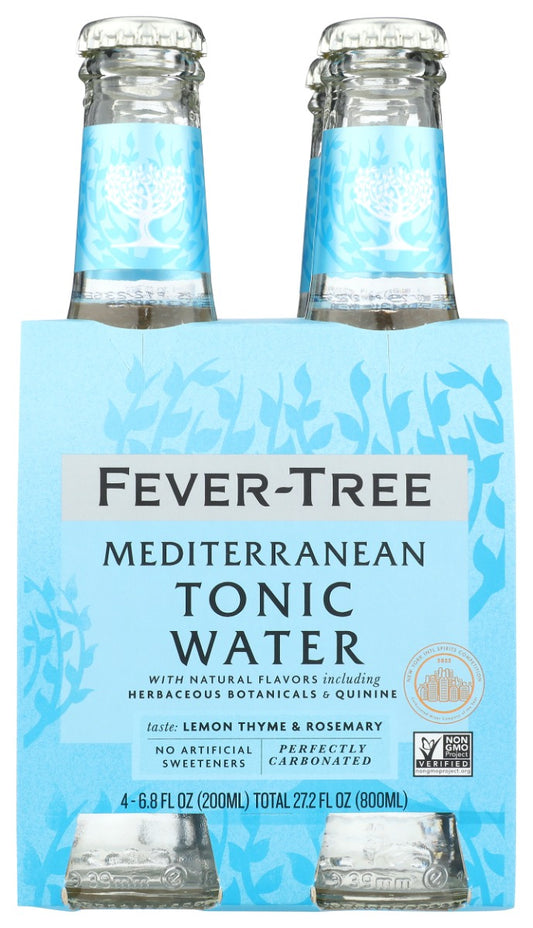 FEVER TREE: Mediterranean Tonic Water 4Pk, 27.2 fo