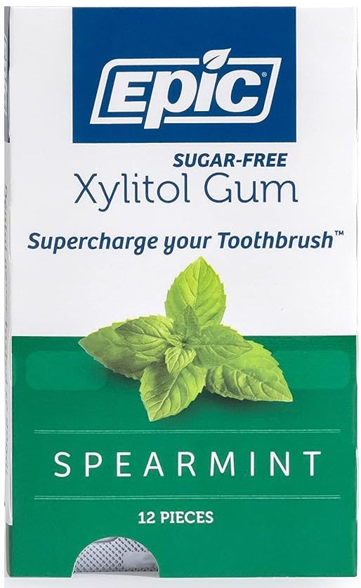 EPIC DENTAL: Gum Spearmint Xylitol, 12 pc