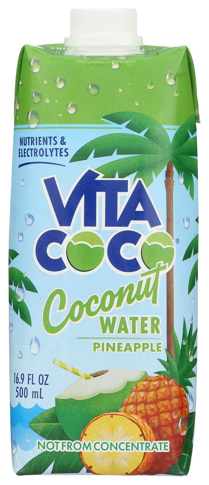 VITA COCO: Pure Coconut Water with Pineapple, 17 oz
