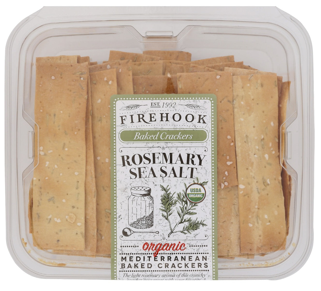 FIREHOOK: Rosemary Baked Cracker, 7 oz