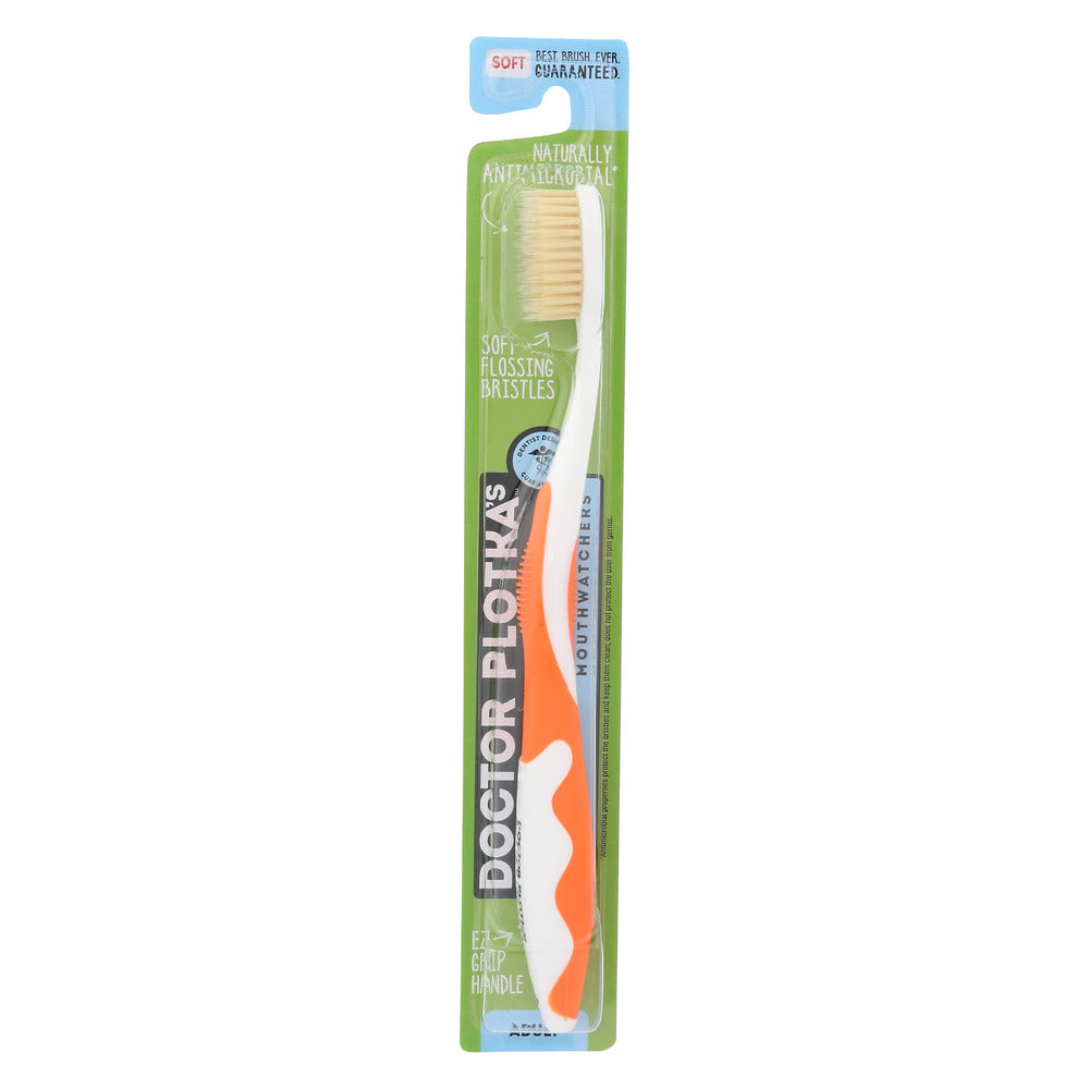 MOUTH WATCHERS: Toothbrush Adult Manual Orange, 1 ea