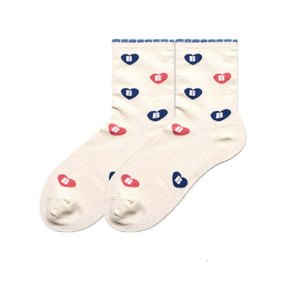 Cute Japanese Cartoon Hand-Painted Women's Socks