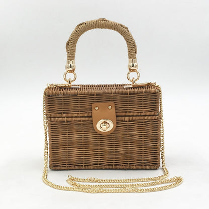 Handcrafted Straw Crossbody Bag for Women