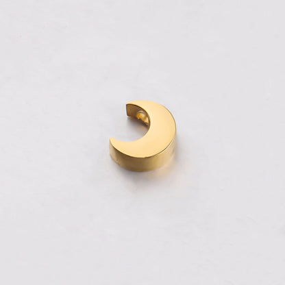 Titanium Steel Moon Bead Pendant with 1.8mm Hole