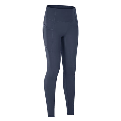 High Waist Yoga Pants with Pocket (No T-Line)