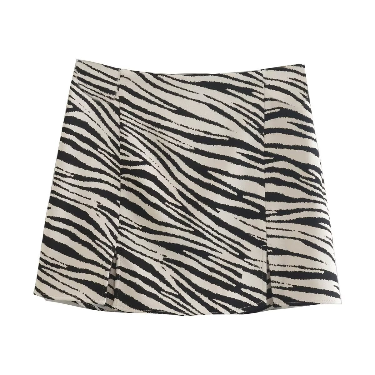 Tricolor Split Design Textured Culottes