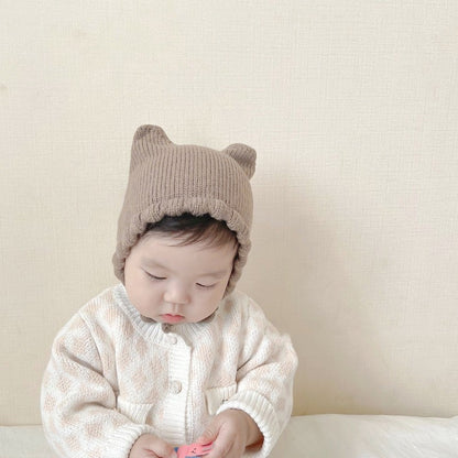 Autumn Baby Knitted Ear Protection Hat