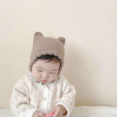 Autumn Baby Knitted Ear Protection Hat