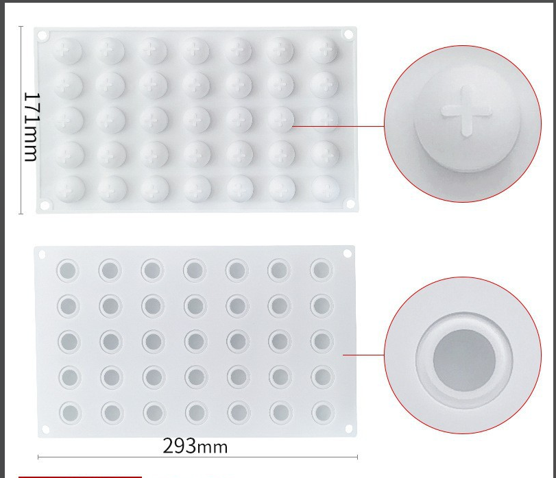 Silicone Mousse Cake Mold for French Desserts and Ice Cream