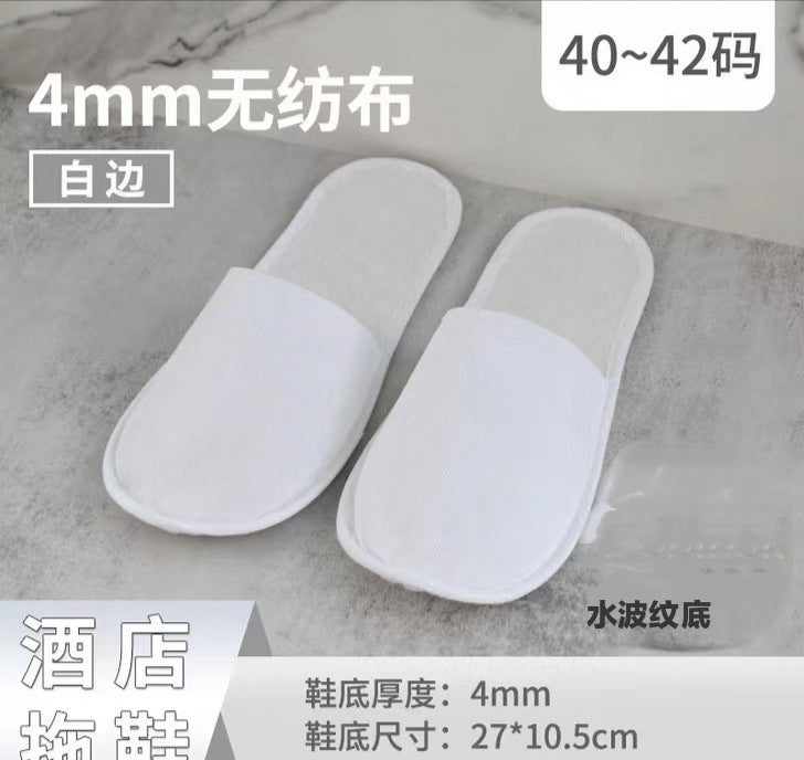 Thick Non-Slip Disposable Slippers for Hotels and Homes