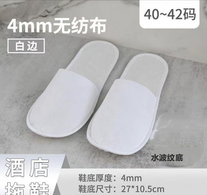 Thick Non-Slip Disposable Slippers for Hotels and Homes