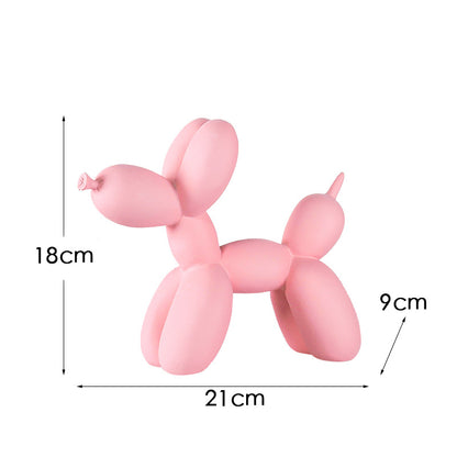 Creative European Water Transfer Colorful Balloon Dog Decor