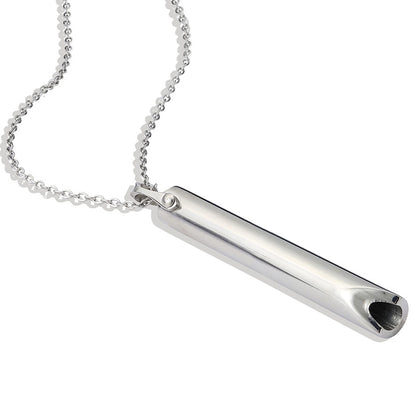 Stainless Steel Meditation Pendant for Breath Control