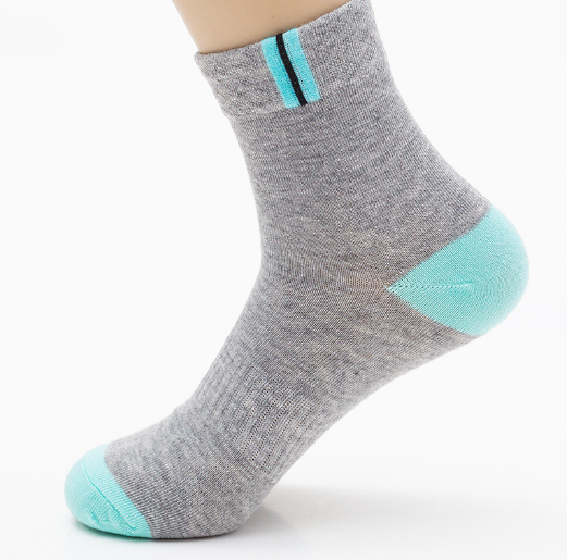Durable Cotton Sports Deodorant Spring Socks