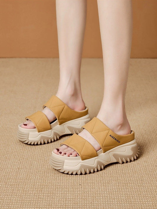 2023 Fashion Vintage Thick-Soled Slide Sandals for Women