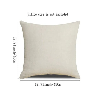 4pcs Linen Autumn Pumpkin Throw Pillow Covers 18x18"