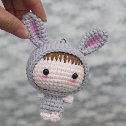 Crochet Doll Keychain Kit with Video Tutorial