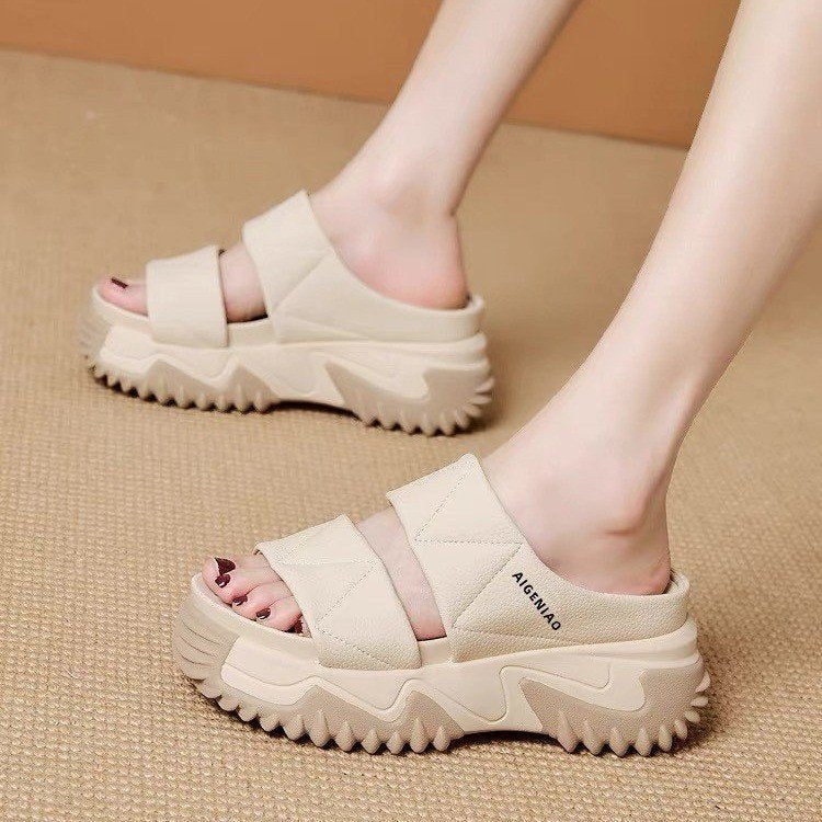 2023 Fashion Vintage Thick-Soled Slide Sandals for Women