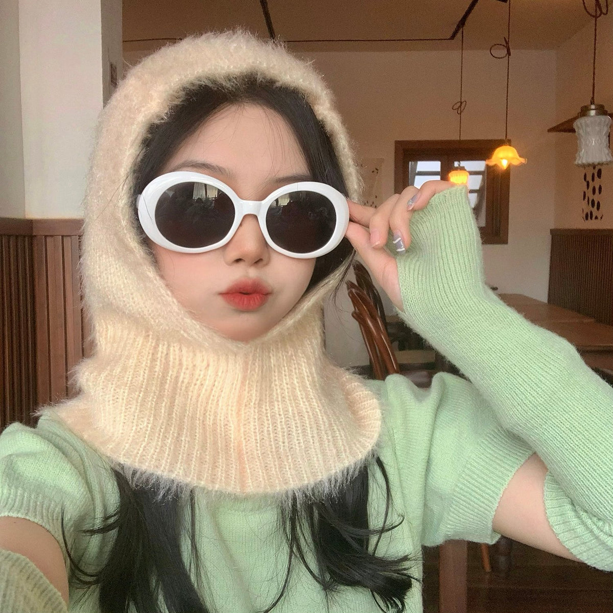 Korean Versatile Wrap-Around Knit Sweater