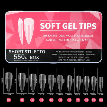 Amazon Bestselling Nail Tips - 550 Matte Almond Shape