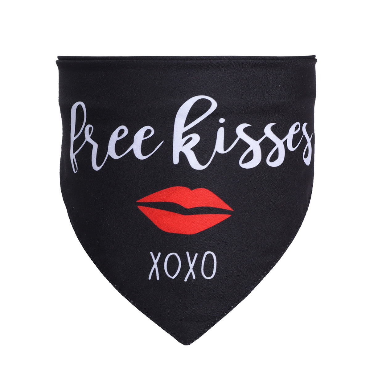 Pet Saliva Towel Scarf - Love Triangle Design