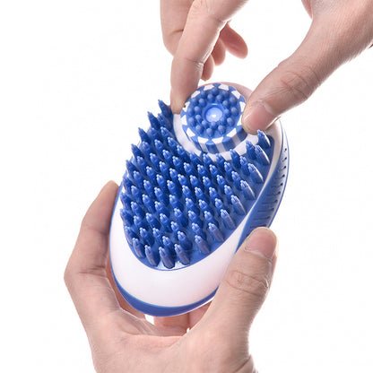 Pet Bathing Tool with Massaging Brush for Dogs and Cats