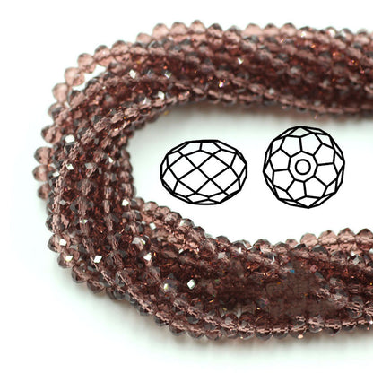 Transparent Crystal Flat Wheel Beads 6mm for DIY Bracelets