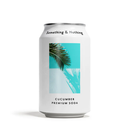 SOMETHING AND NOTHING: Cucumber Premium Soda, 12 fo