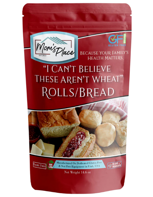 MOMS PLACE: Wheat Rolls Bread Mix, 14.6 oz