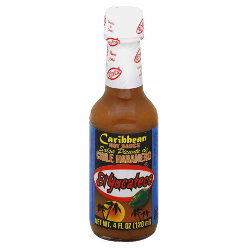 EL YUCATECO: Caribbean Habanero Hot Sauce, 4 oz