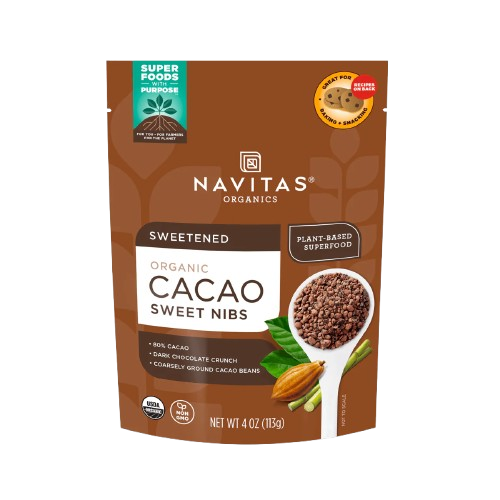 NAVITAS: Organic Cacao Sweet Nibs, 4 oz