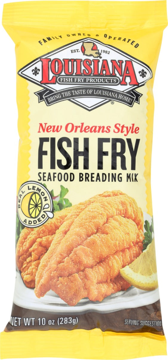 LOUISIANA FISH FRY: New Orleans Style Lemon Fish Fry, 10 oz