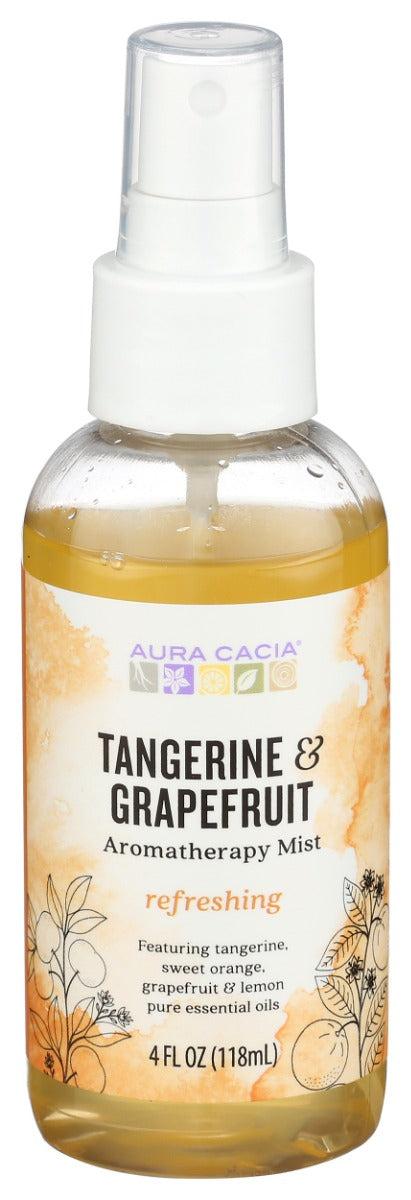 AURA CACIA: Refreshing Tangerine Grapefruit Mist, 4 oz