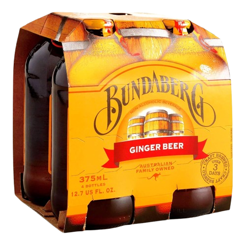 BUNDABERG: Ginger Beer Soda 4Pk, 1500 ml