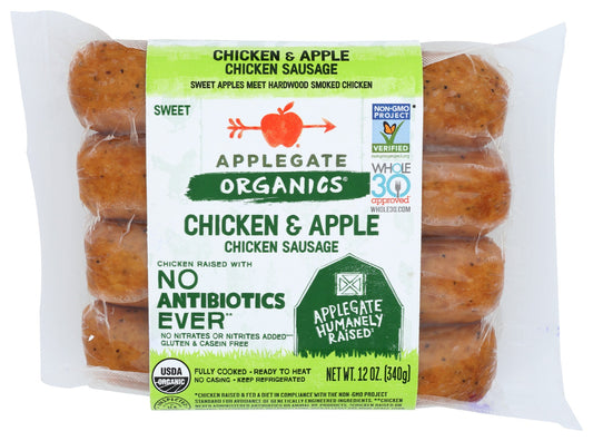 APPLEGATE: Sweet Chicken and Apple Sausage, 12 oz