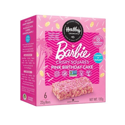 HEALTHY CRUNCH: Barbie Pink Birthday Party Crispy Squares, 4.68 oz