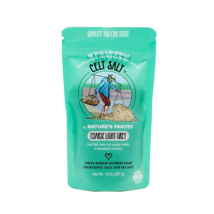 CELT SALT BY NATURES PANTRY: Salt Coarse Light Grey, 0.5 lb
