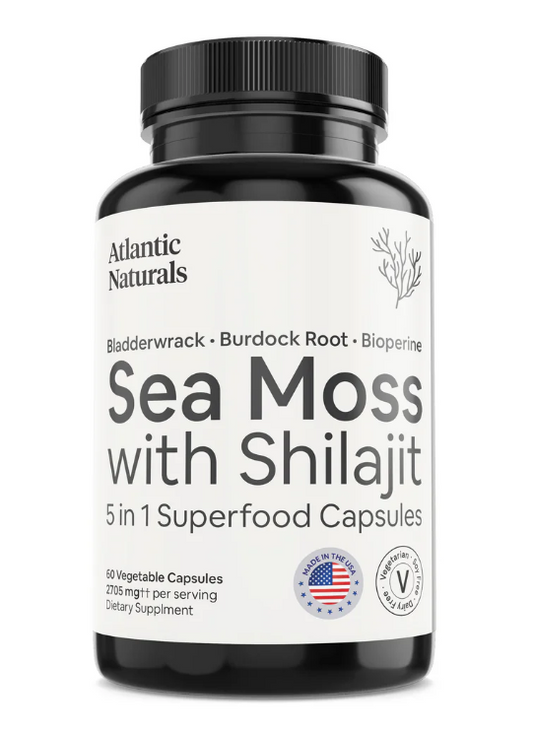 ATLANTIC NATURALS: Sea Moss With Shilajit, 60 vc