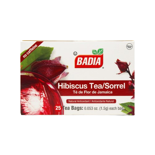 BADIA: Hibiscus Tea Bags, 25 bg