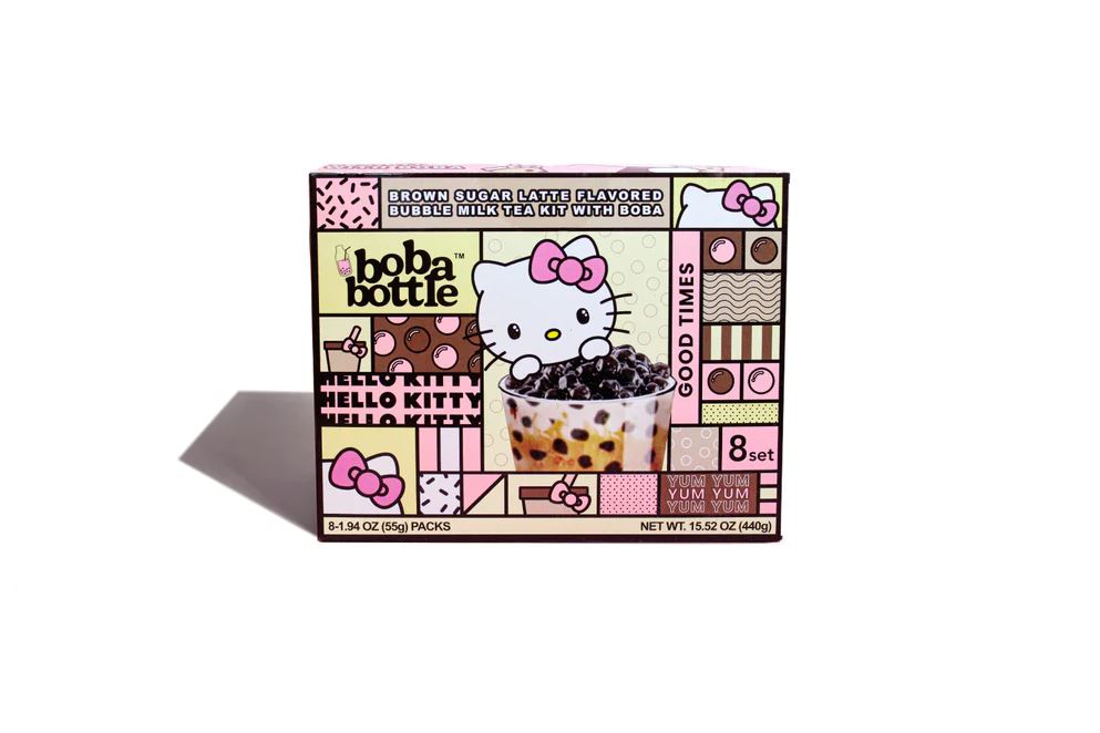 A-SHA: Hello Kitty Boba Kit Brown Sugar Milk Tea, 15.52 oz