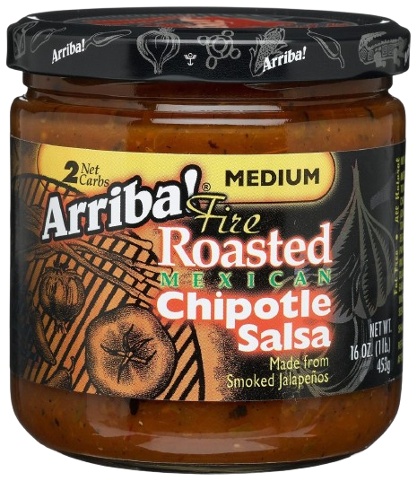 ARRIBA: Fire Roasted Mexican Chipotle Salsa Medium, 16 oz