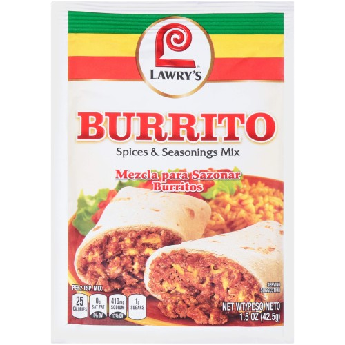 LAWRYS: Burrito Seasoning Mix, 1.5 oz