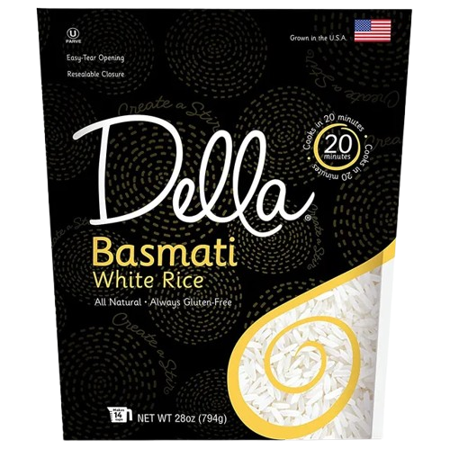 DELLA GOURMET: Basmati White Rice, 28 oz