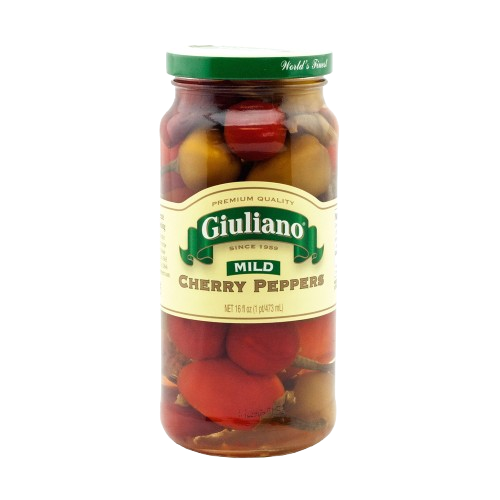 GIULIANO: Sweet Mild Cherry Peppers, 16 oz