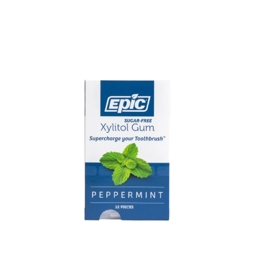 EPIC DENTAL: Peppermint Xylitol Gum, 12 pc
