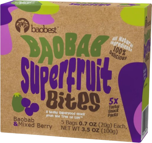 BAOBEST: Mixed Berry Superfruit Bites, 3.5 oz