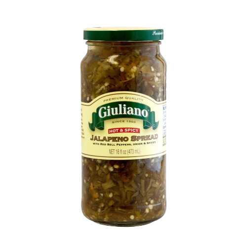 GIULIANO: Hot and Spicy Jalapeno Spread, 16 oz