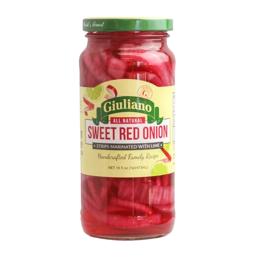 GIULIANO: Sweet Red Onion Strips, 16 oz