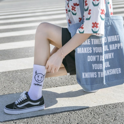 "Broken4 Cartoon Demon High Cotton Sports Socks (2-Pack)"